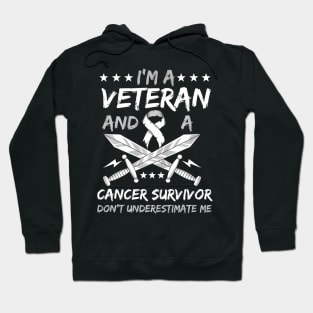 Cancer Survivor Veteran Chemotherapy Retired Soldier Hoodie